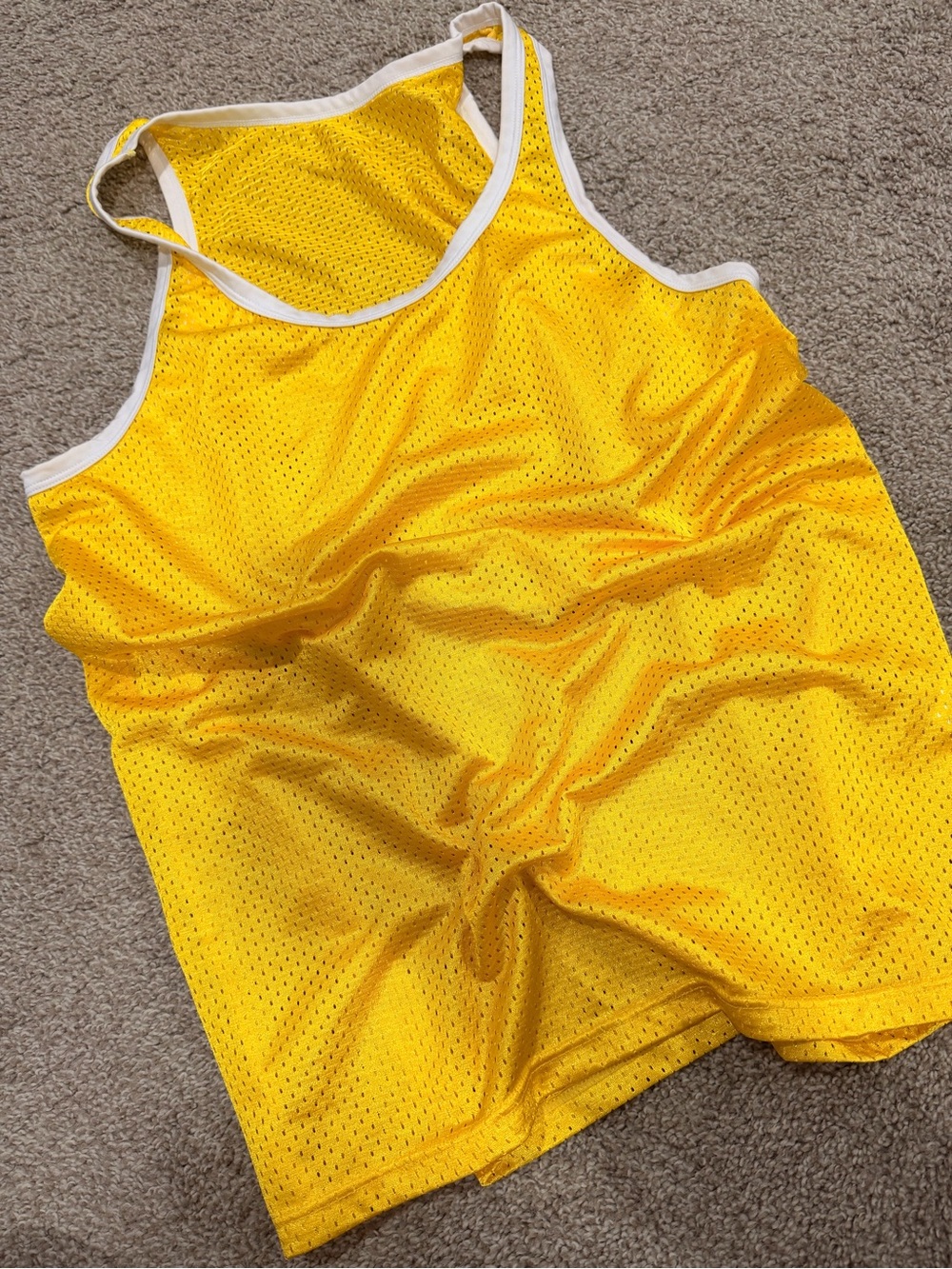 Vintage Yellow Jersey Tank Top